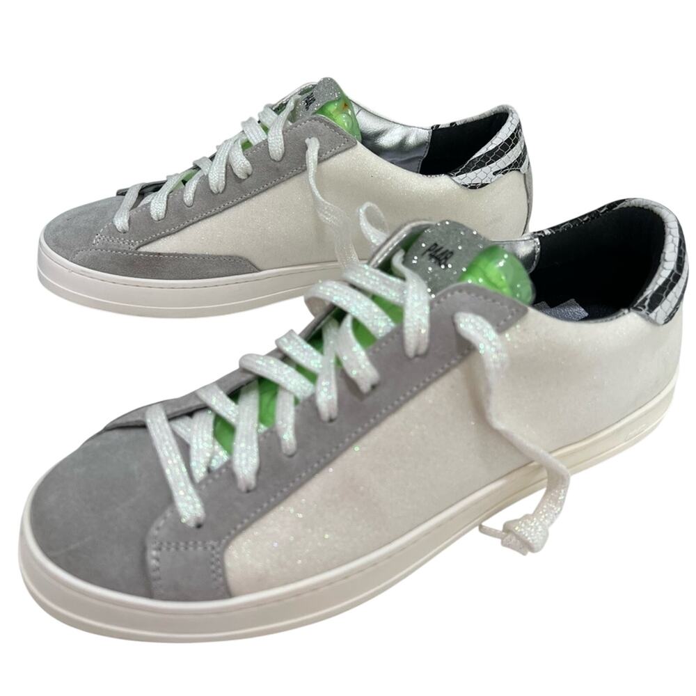 NEW P448 John Low Sneakers Glitter - Picture 6 of 14